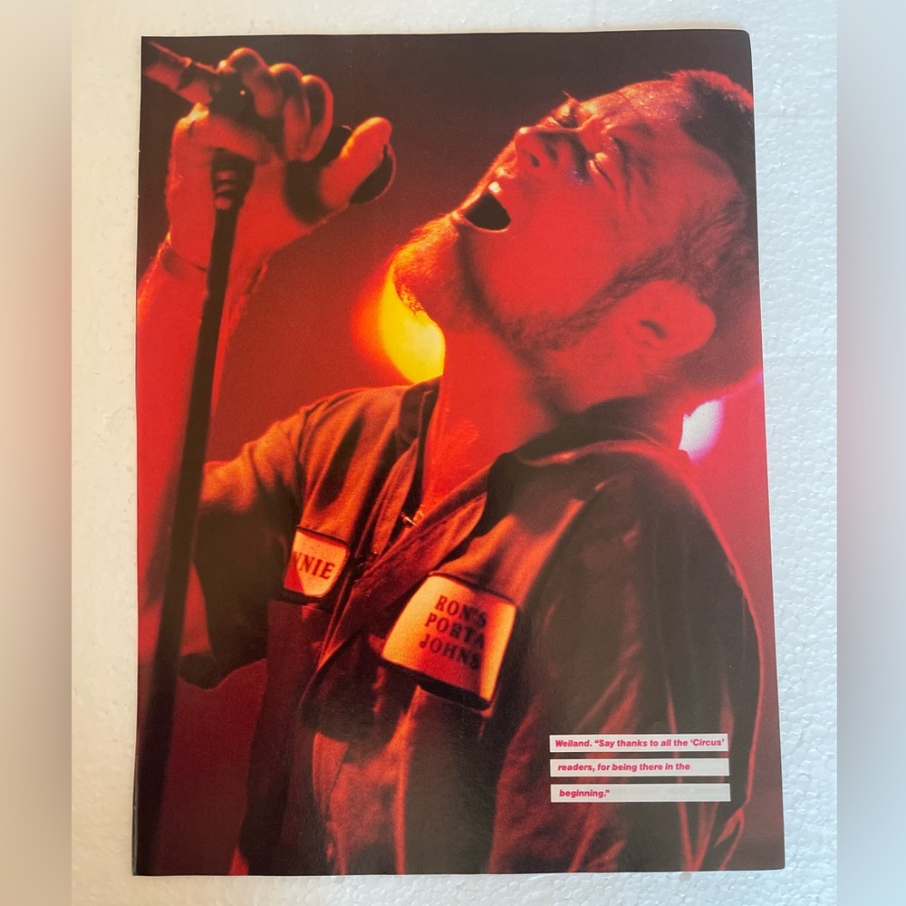 Stone Temple Pilots Scott Weiland pinup